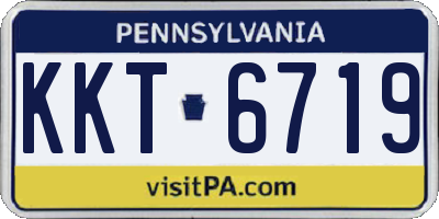 PA license plate KKT6719