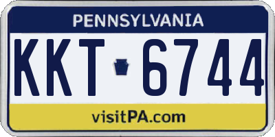 PA license plate KKT6744