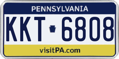 PA license plate KKT6808