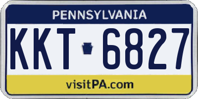 PA license plate KKT6827