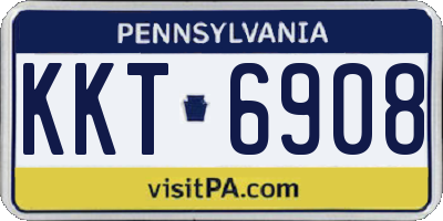 PA license plate KKT6908