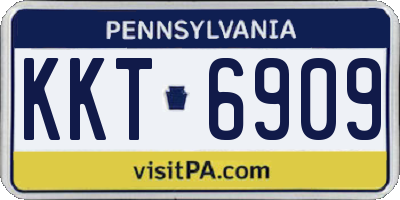 PA license plate KKT6909