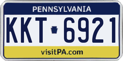 PA license plate KKT6921