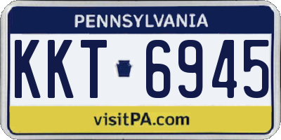 PA license plate KKT6945