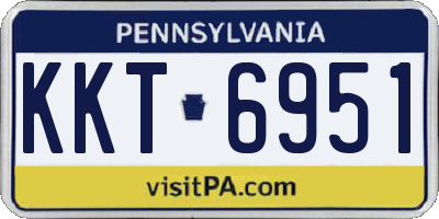PA license plate KKT6951