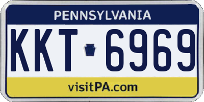 PA license plate KKT6969