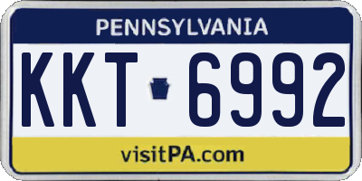 PA license plate KKT6992