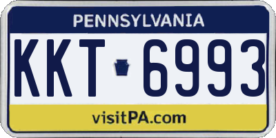 PA license plate KKT6993