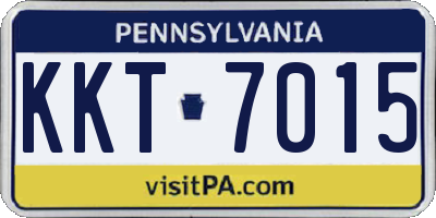 PA license plate KKT7015