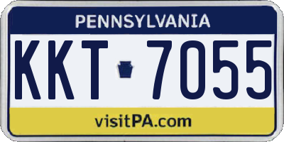 PA license plate KKT7055