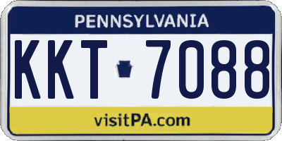 PA license plate KKT7088