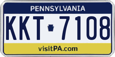 PA license plate KKT7108