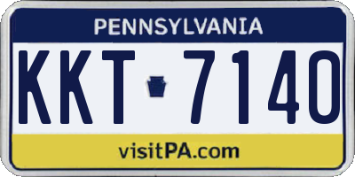 PA license plate KKT7140