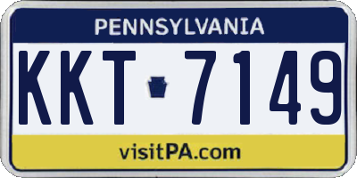 PA license plate KKT7149