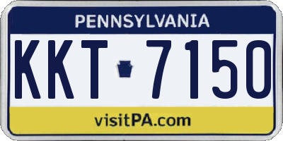 PA license plate KKT7150
