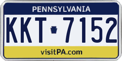 PA license plate KKT7152