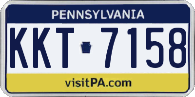PA license plate KKT7158
