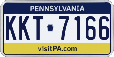 PA license plate KKT7166