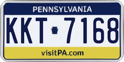 PA license plate KKT7168