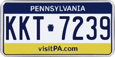PA license plate KKT7239