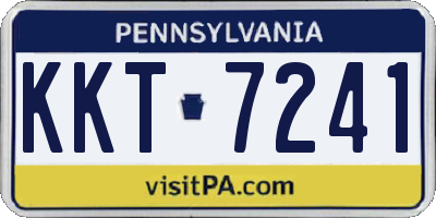 PA license plate KKT7241