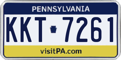 PA license plate KKT7261