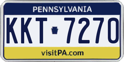 PA license plate KKT7270