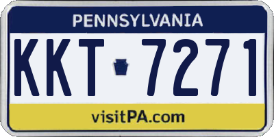 PA license plate KKT7271
