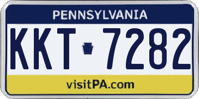 PA license plate KKT7282
