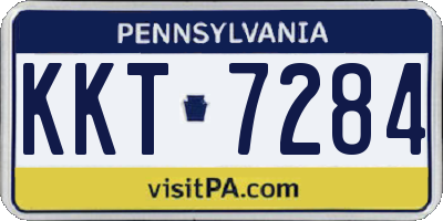 PA license plate KKT7284