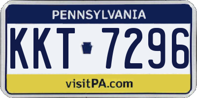 PA license plate KKT7296
