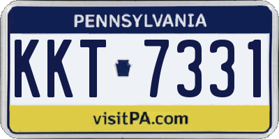 PA license plate KKT7331