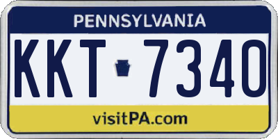 PA license plate KKT7340