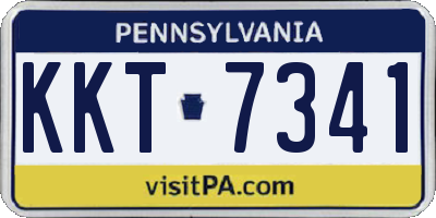 PA license plate KKT7341