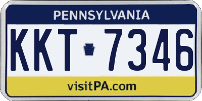 PA license plate KKT7346