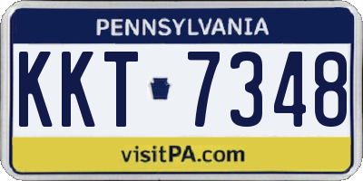 PA license plate KKT7348