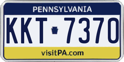 PA license plate KKT7370