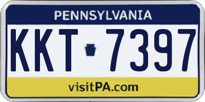 PA license plate KKT7397