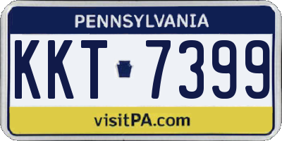 PA license plate KKT7399
