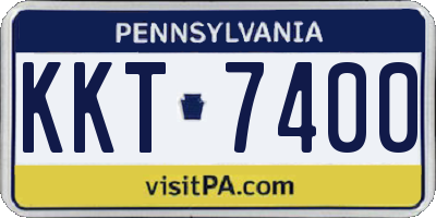 PA license plate KKT7400