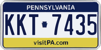 PA license plate KKT7435