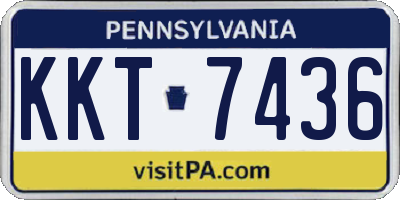 PA license plate KKT7436