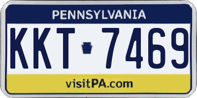 PA license plate KKT7469
