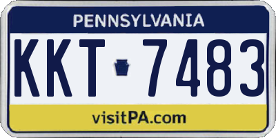 PA license plate KKT7483