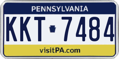 PA license plate KKT7484