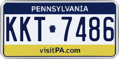 PA license plate KKT7486