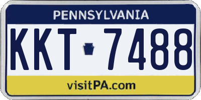 PA license plate KKT7488