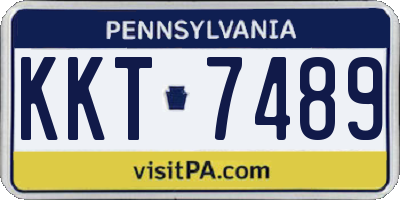 PA license plate KKT7489