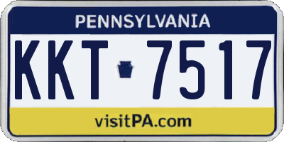 PA license plate KKT7517