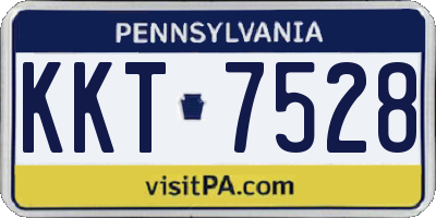 PA license plate KKT7528